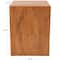 18" Natural Textured Wood Grain Outdoor Accent Table